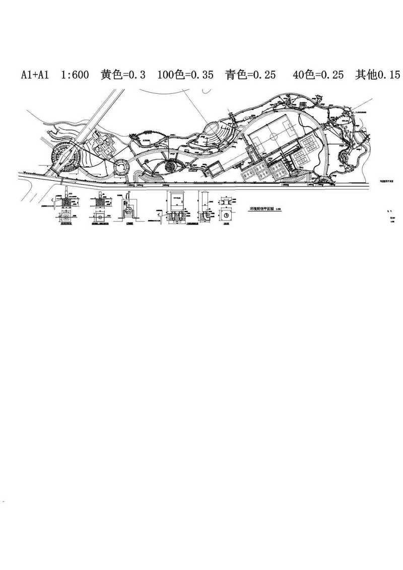 公园水电图CAD图纸cad施工图下载【ID:149736175】