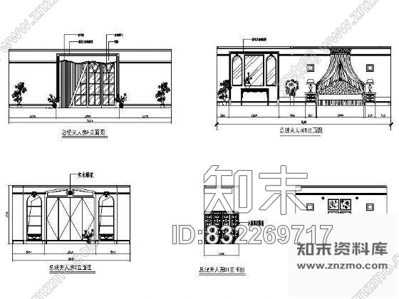 图块/节点总统套房立面设计图cad施工图下载【ID:832269717】