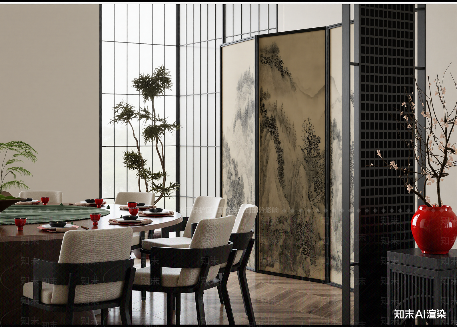 中餐厅3D模型精品下载_3dmax模型_知末网