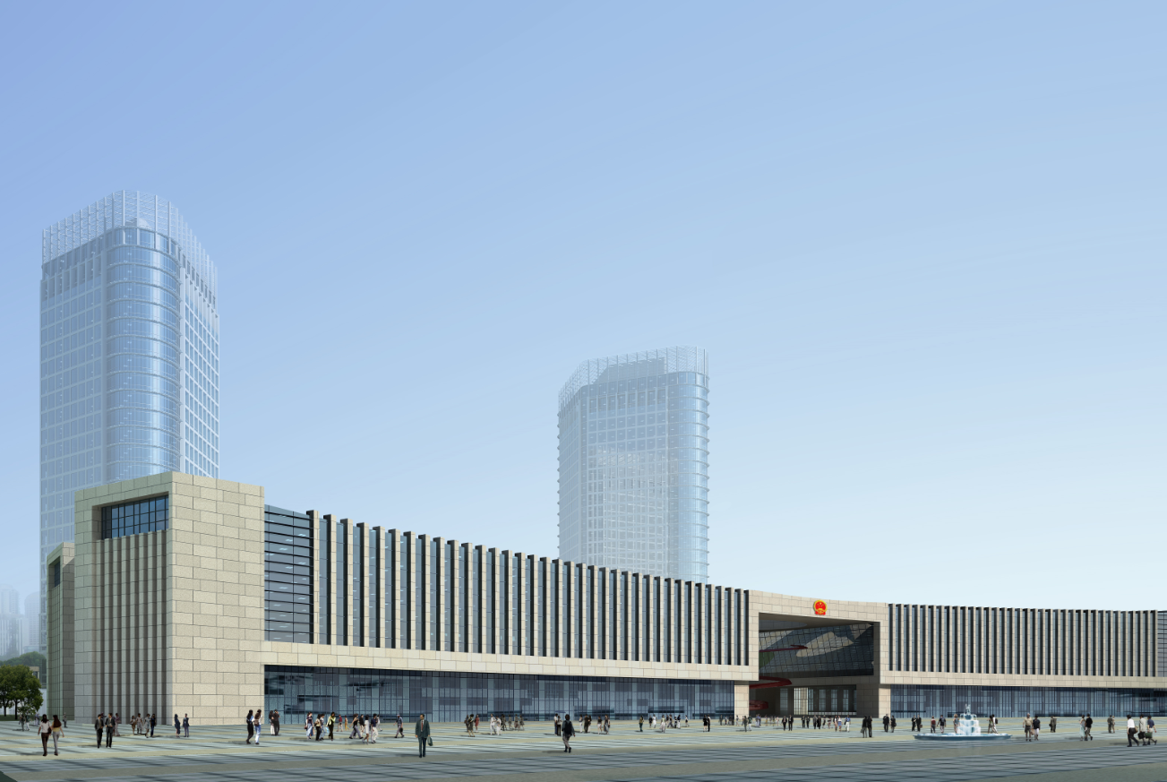 [辽宁]公众服务市民中心行政中心建筑方案图cad施工图下载【ID:149934140】