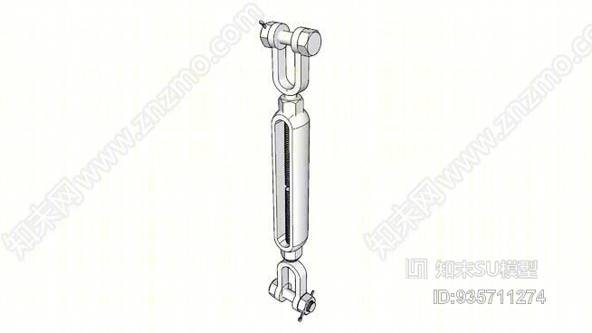 螺丝扣钳口3/8“，带6”调整SU模型下载【ID:935711274】