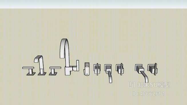 水龙头SU模型下载【ID:47662601】