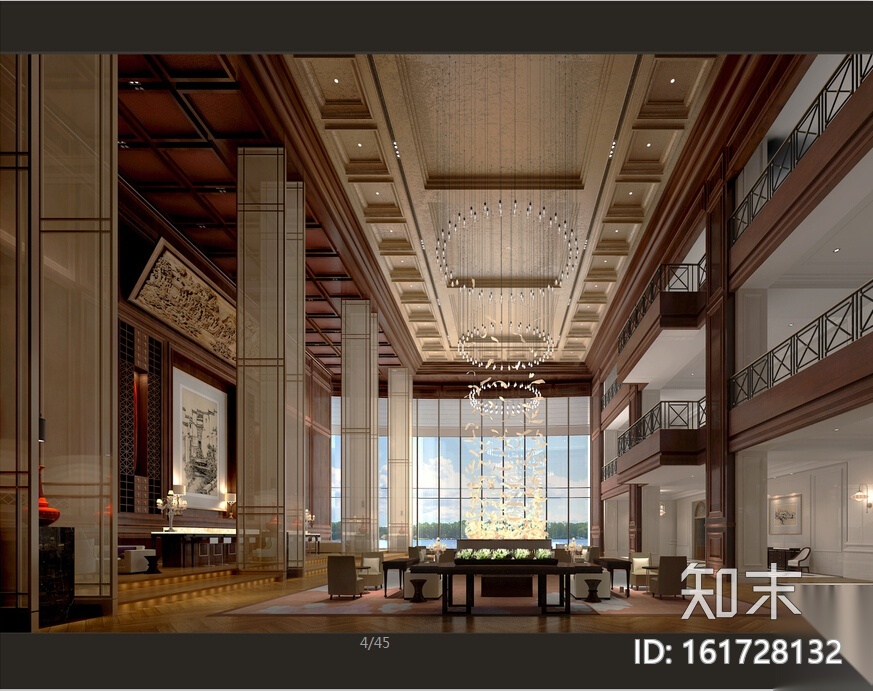 [安徽]知名大酒店室内空间设计施工图cad施工图下载【ID:161728132】