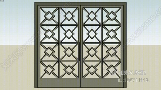 水门，宿舍SU模型下载【ID:126711115】