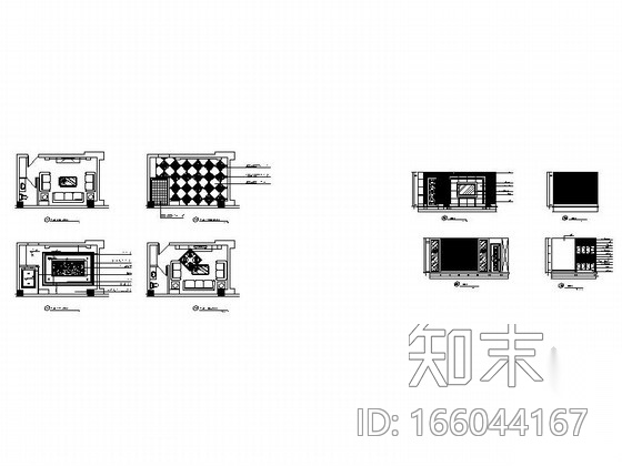 某欧式娱乐会所包房5装修图cad施工图下载【ID:166044167】