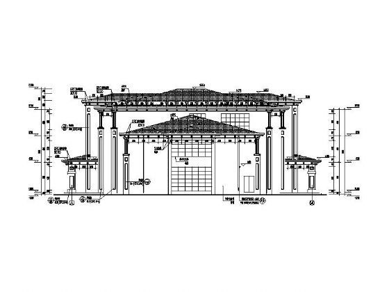 [武昌]某森林小镇住宅区二层欧式俱乐部建筑施工套图cad施工图下载【ID:166084181】