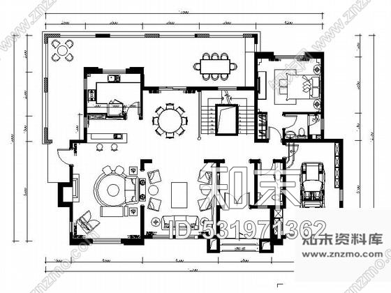 施工图香港国际大都市现代法式两层别墅样板间装修施工图含效果施工图下载【ID:531971362】