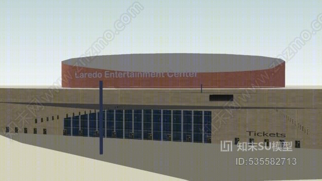 拉雷多娱乐中心-内部和外部SU模型下载【ID:535582713】