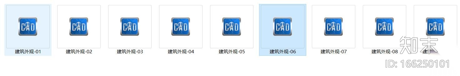 9个CAD欧式建筑外观图纸cad施工图下载【ID:166250101】