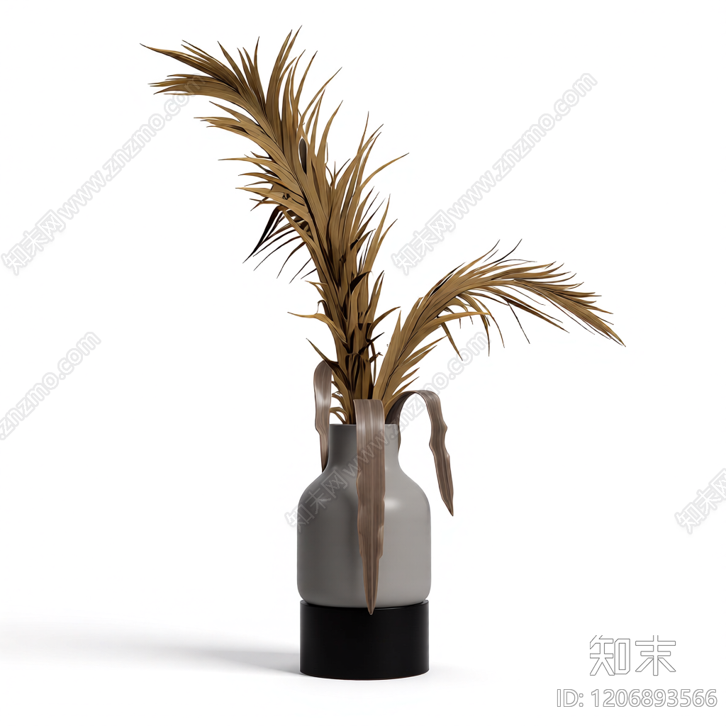 干草花瓶装饰品3D模型下载【ID:1206893566】