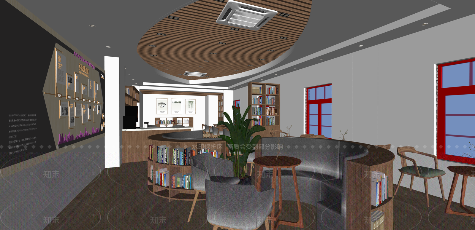 新中式其他文化空间SU模型下载【ID:1215965795】