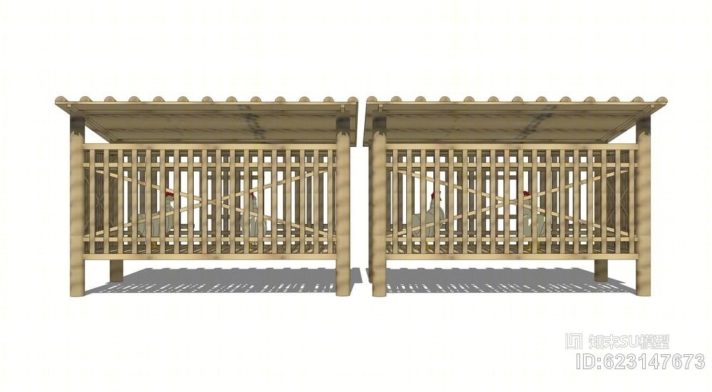 鸡舍SU模型下载【ID:623147673】
