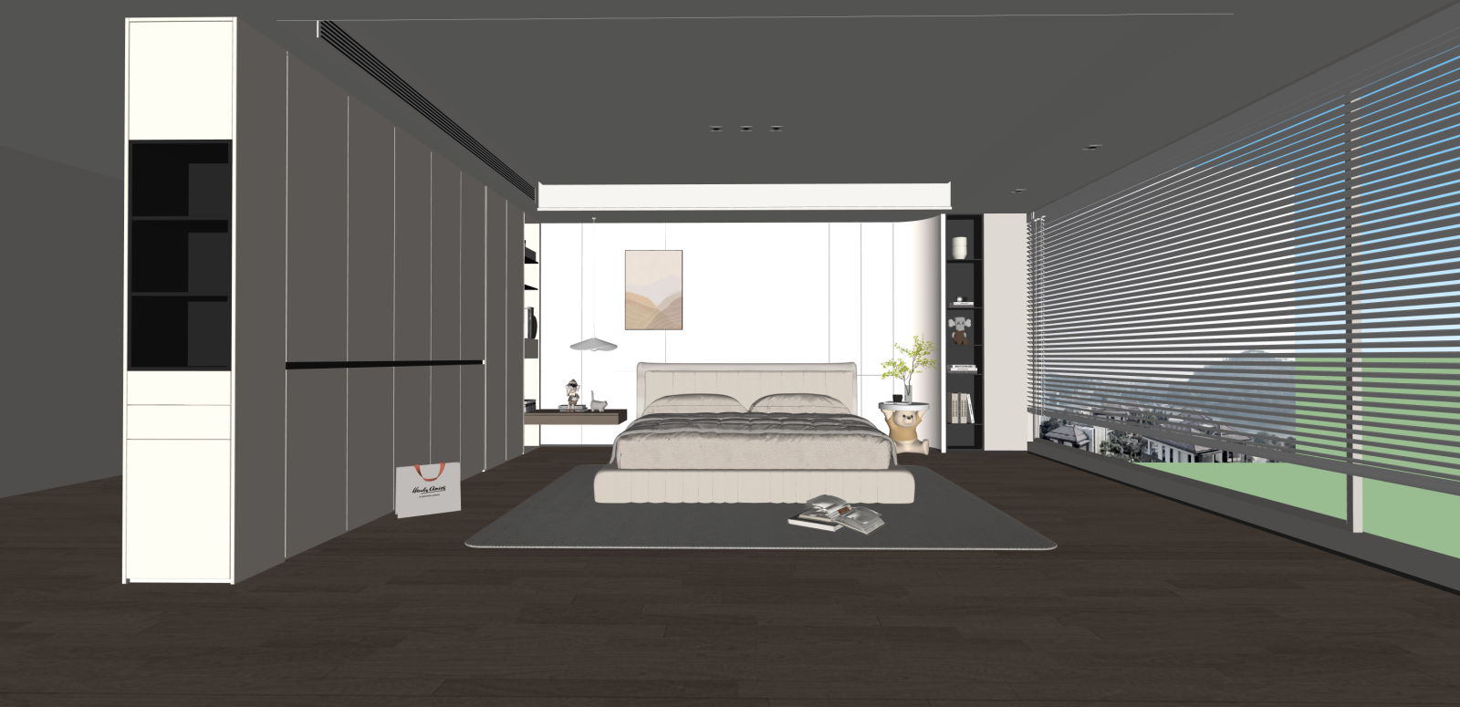 现代家居卧室SU模型下载【ID:1216007099】
