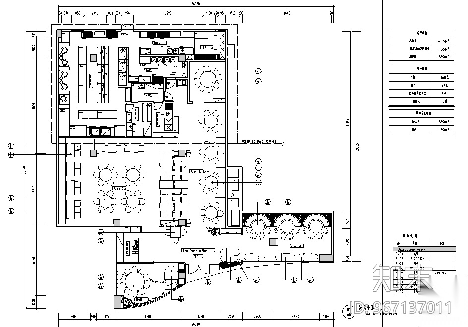 新中式经典客家餐厅菜馆设计施工图cad施工图下载【ID:967137011】