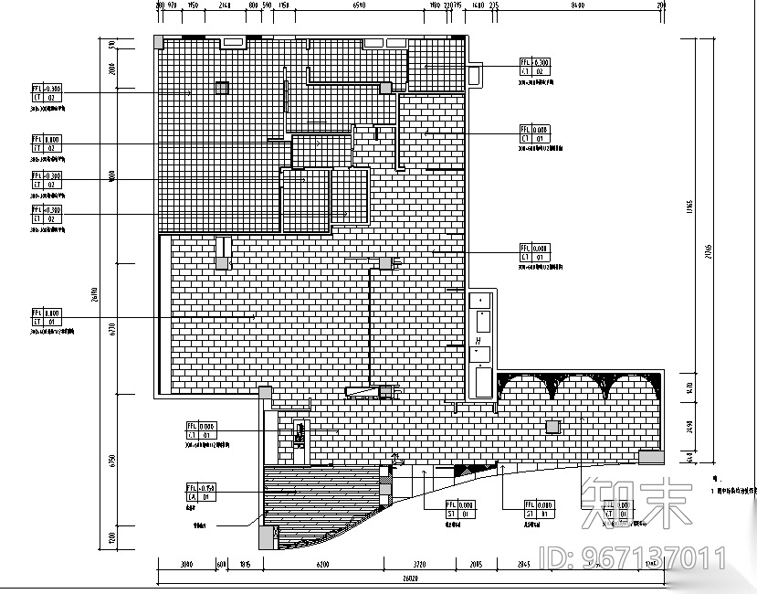 新中式经典客家餐厅菜馆设计施工图cad施工图下载【ID:967137011】