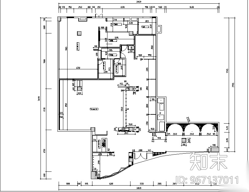 新中式经典客家餐厅菜馆设计施工图cad施工图下载【ID:967137011】