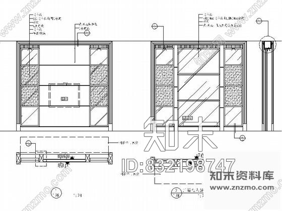 图块/节点主卧屏风详图cad施工图下载【ID:832198747】