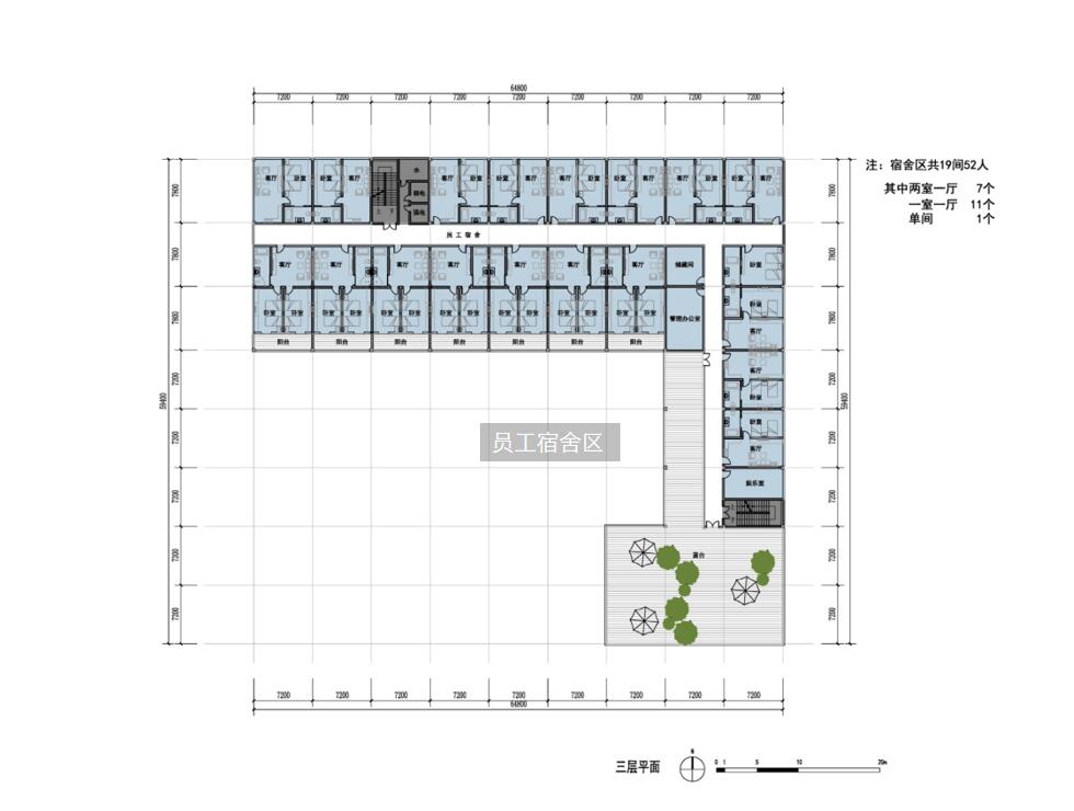 [湖南]长沙国际会展中心建设指挥部办公楼设计（PDF+18页...施工图下载【ID:166221167】