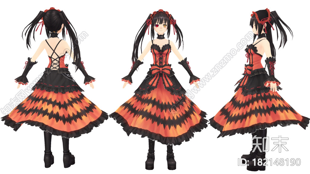 约会大作战Kurumimmd模型下载【ID:182148190】