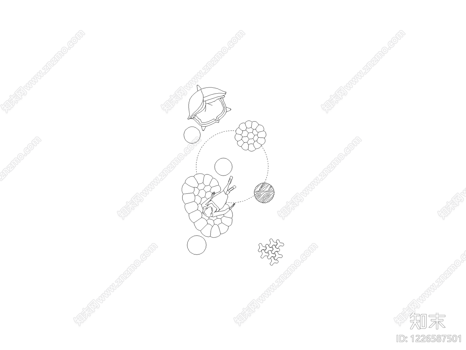 现代桌子CAD图纸