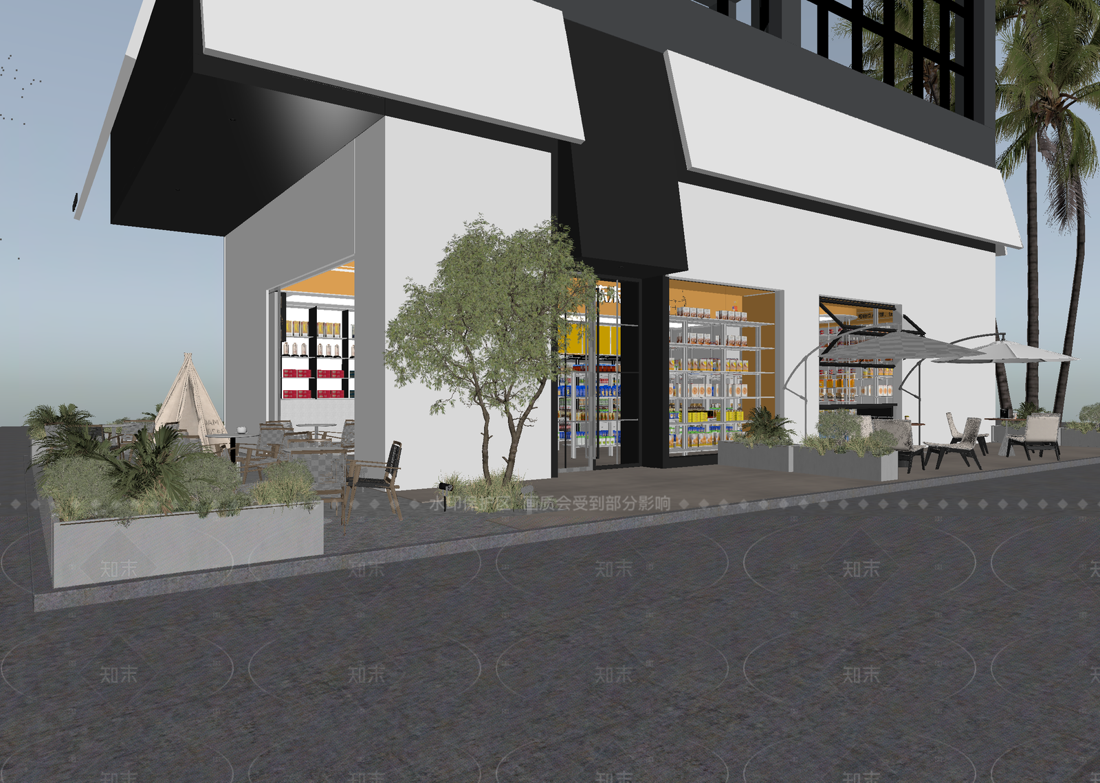 现代其他餐饮空间3D模型下载【ID:1215919304】