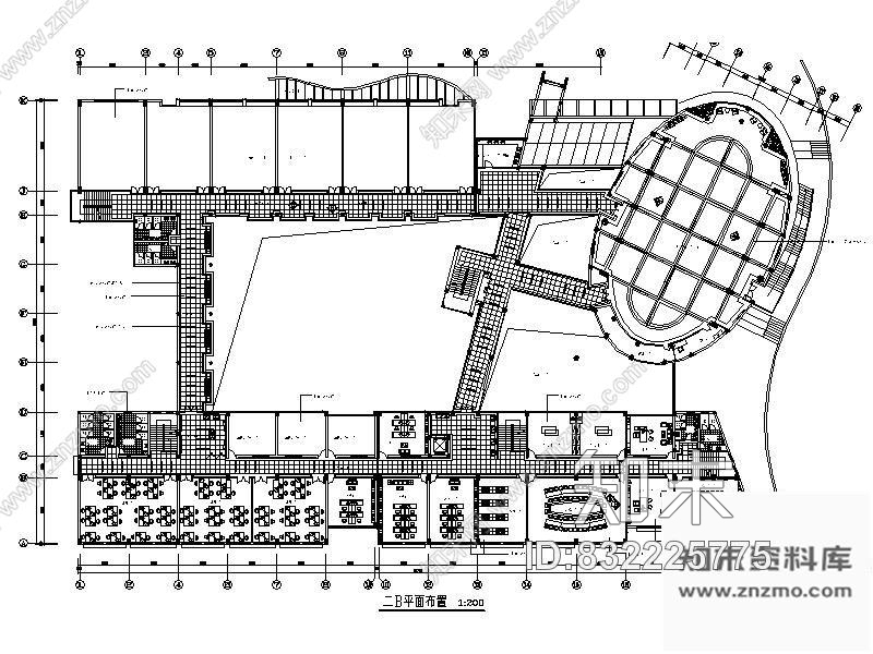 图块/节点重庆某学院艺术学院综合大楼平面图cad施工图下载【ID:832225775】