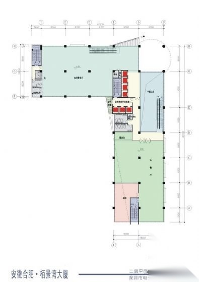 栢景湾办公楼设计文本cad施工图下载【ID:151433140】
