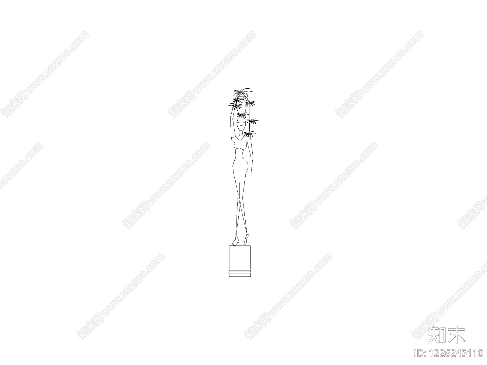 人物cad施工图下载【ID:1226245110】
