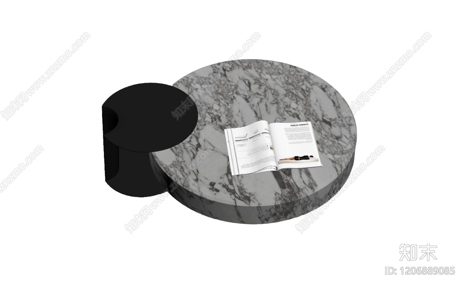 大理石茶几组合3D模型下载【ID:1206889085】
