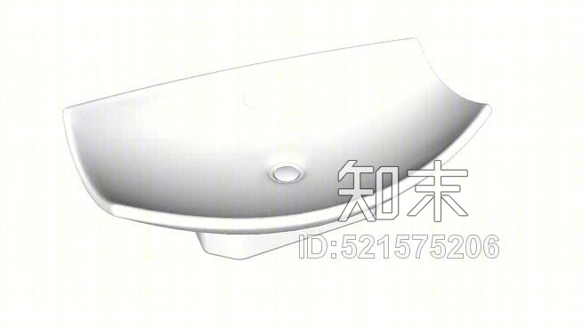 K-2530叶状容器浴室水槽SU模型下载【ID:521575206】