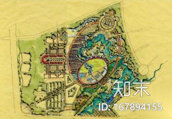 EDAW合肥城市森林公园初步概念设计方案cad施工图下载【ID:167894155】