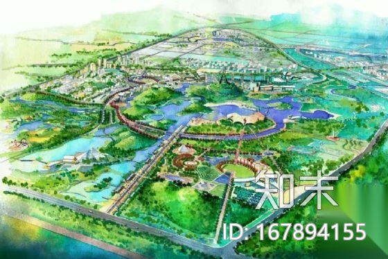 EDAW合肥城市森林公园初步概念设计方案cad施工图下载【ID:167894155】