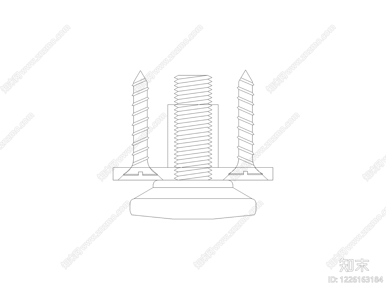 现代五金管件CAD图纸