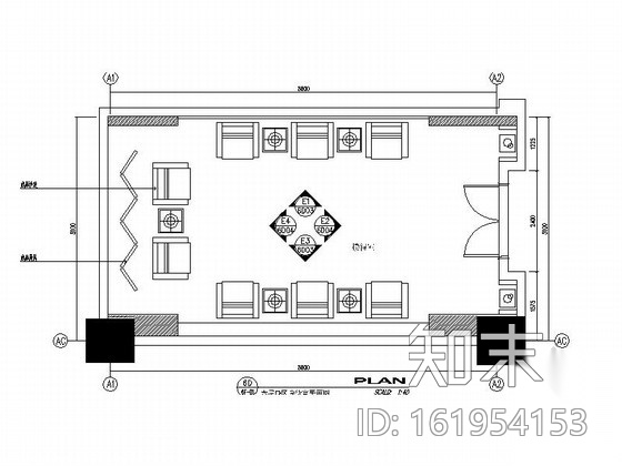 [江苏]精品五星级商务酒店接待室装修施工图施工图下载【ID:161954153】