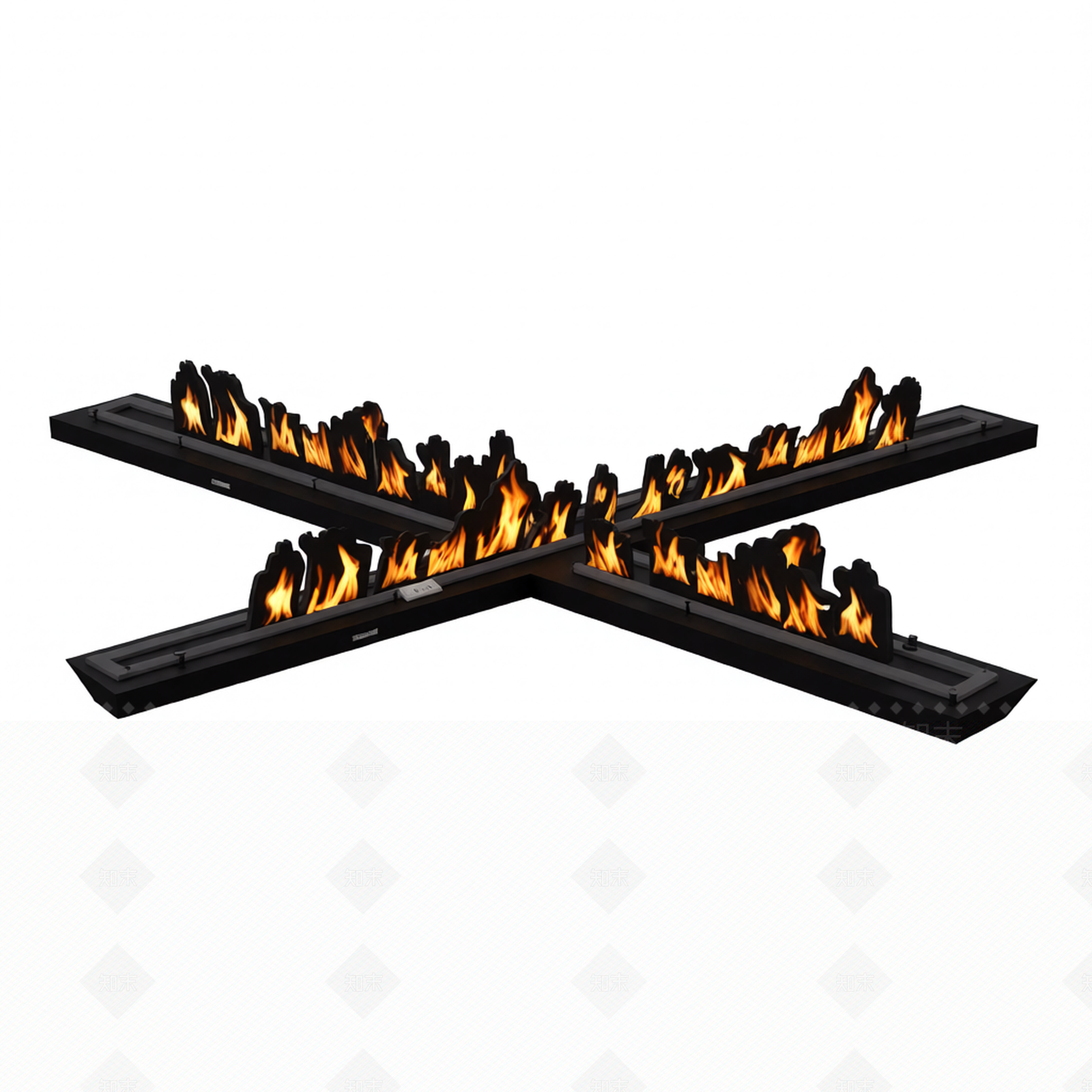 长条火焰装饰组件3D模型下载【ID:1206181049】