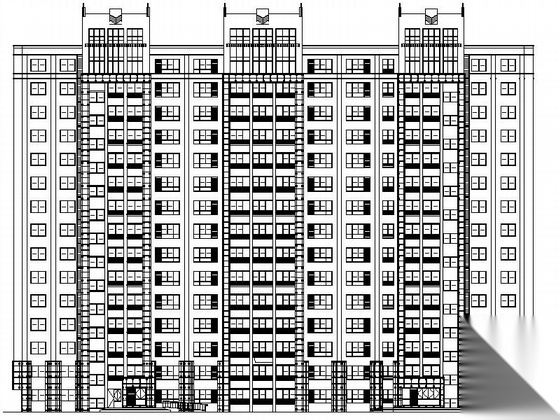 某小高层干挂石材设计建筑施工图施工图下载【ID:167627119】