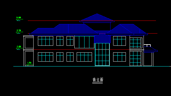 3层现代别墅图纸带效果图cad施工图下载【ID:149863154】