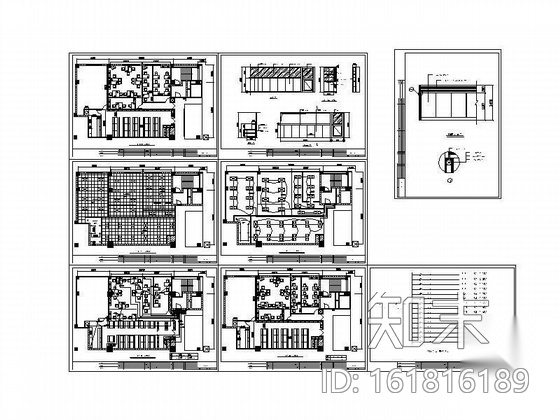 新世界二层办公室装修图cad施工图下载【ID:161816189】