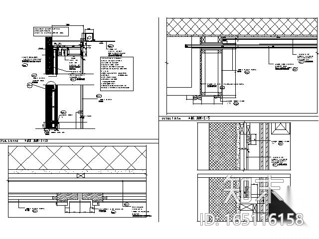 五星级酒店会议室施工图cad施工图下载【ID:165116158】