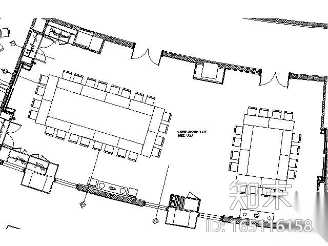 五星级酒店会议室施工图cad施工图下载【ID:165116158】