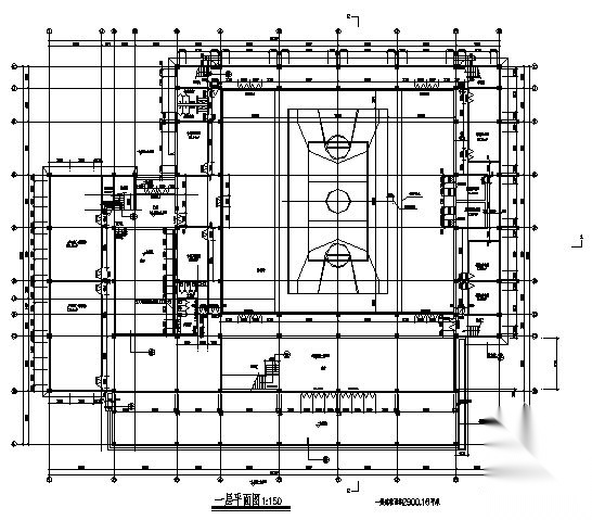上大附中围墙建筑方案图cad施工图下载【ID:165951120】