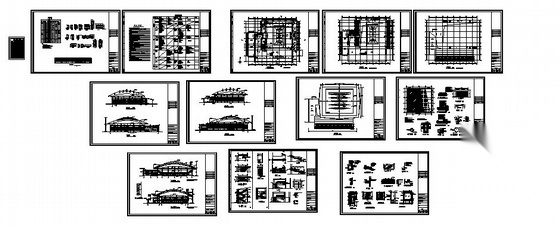上大附中围墙建筑方案图cad施工图下载【ID:165951120】