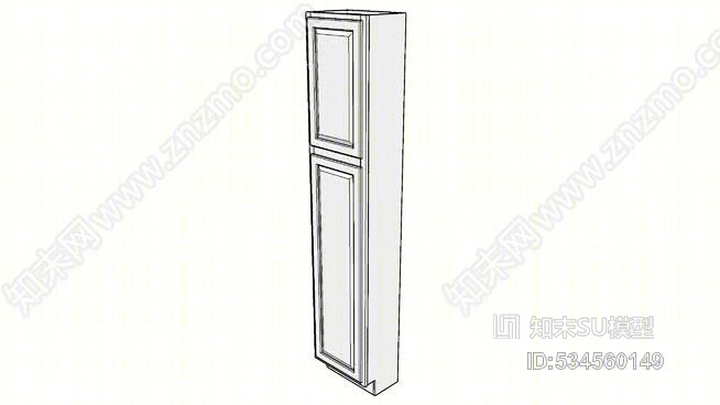 Briarwood高柜12UCS1890-12“深，带架子，单门SU模型下载【ID:534560149】