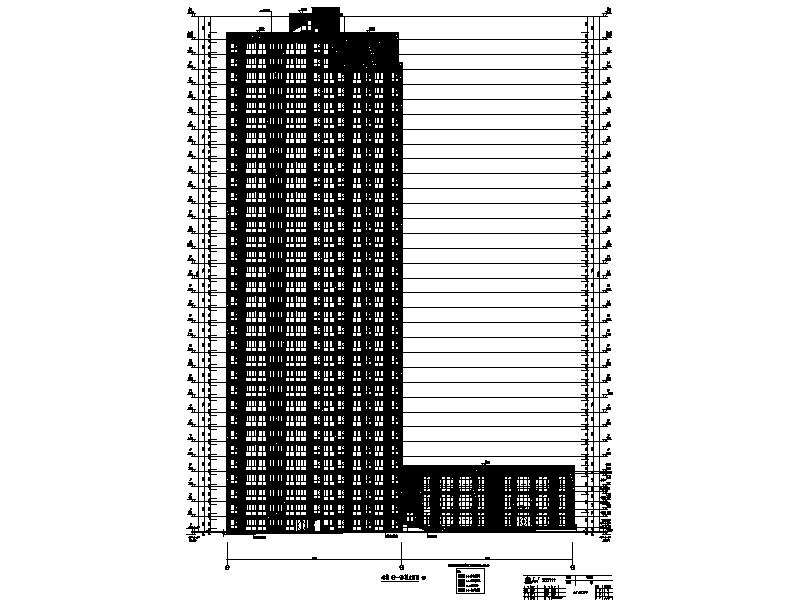 [重庆]大型现代风格公寓住宅全套施工图（多栋楼带商业...cad施工图下载【ID:167491193】