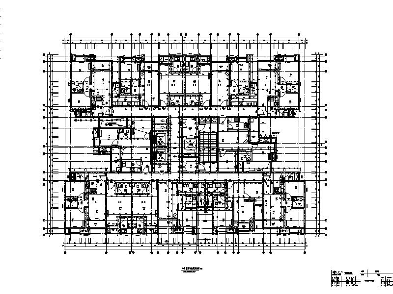 [重庆]大型现代风格公寓住宅全套施工图（多栋楼带商业...cad施工图下载【ID:167491193】