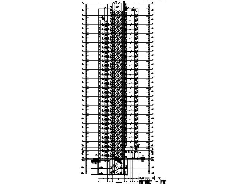 [重庆]大型现代风格公寓住宅全套施工图（多栋楼带商业...cad施工图下载【ID:167491193】