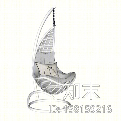 现代吊椅SU模型下载【ID:158159216】