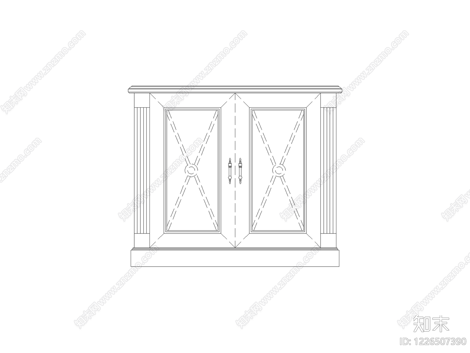 柜子cad施工图下载【ID:1226507390】