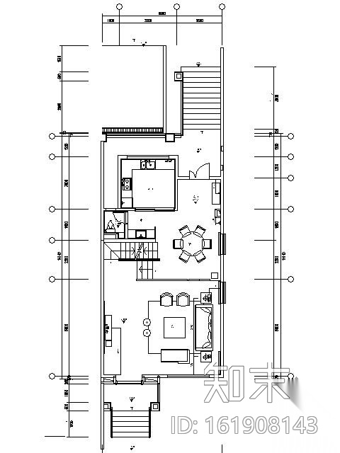 [西安]新中式风格样板别墅施工图cad施工图下载【ID:161908143】