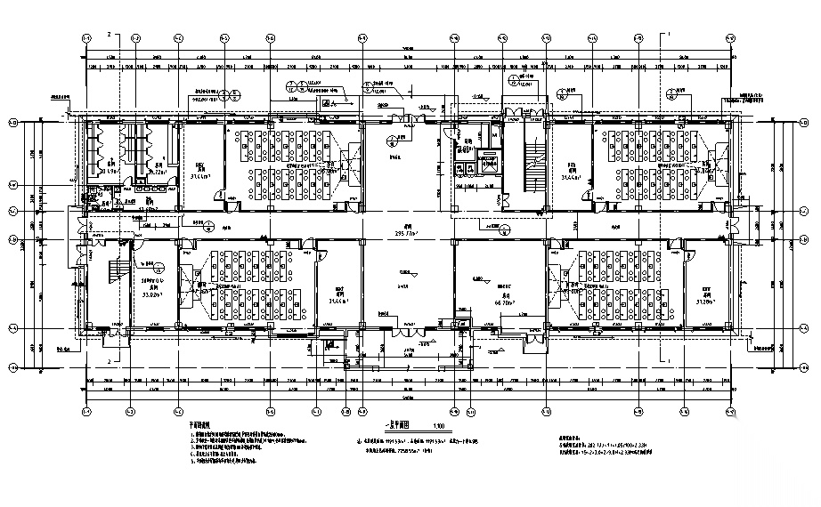 [湖南]17年最新行政楼及中学相关建筑施工图（含水暖电...cad施工图下载【ID:166430161】